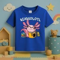 Readsolotl Read Books Lover Axolotl Toddler T-Shirt thumb 3