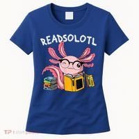 Readsolotl Read Books Lover Axolotl Women's T-Shirt thumb 0
