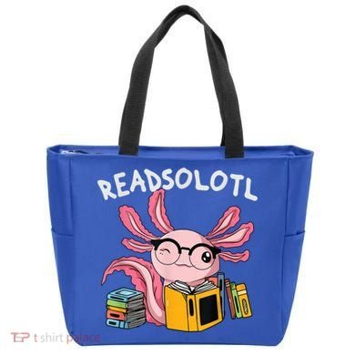 Readsolotl Read Books Lover Axolotl Tote Bag