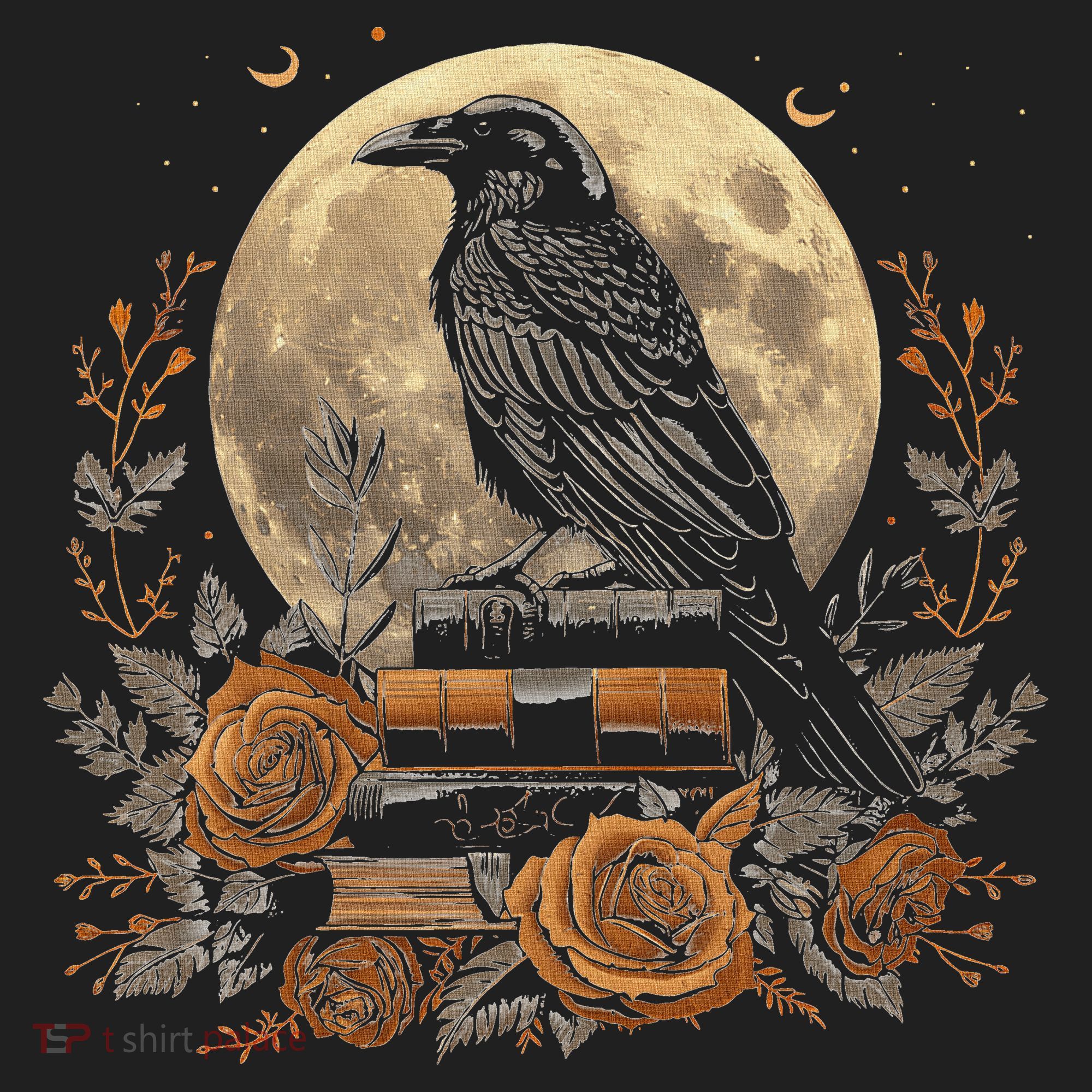 Raven Reading Book Occult Crow Women's Sweatshirt