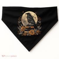 Raven Reading Book Occult Crow USA-Made Doggie Bandana thumb 0