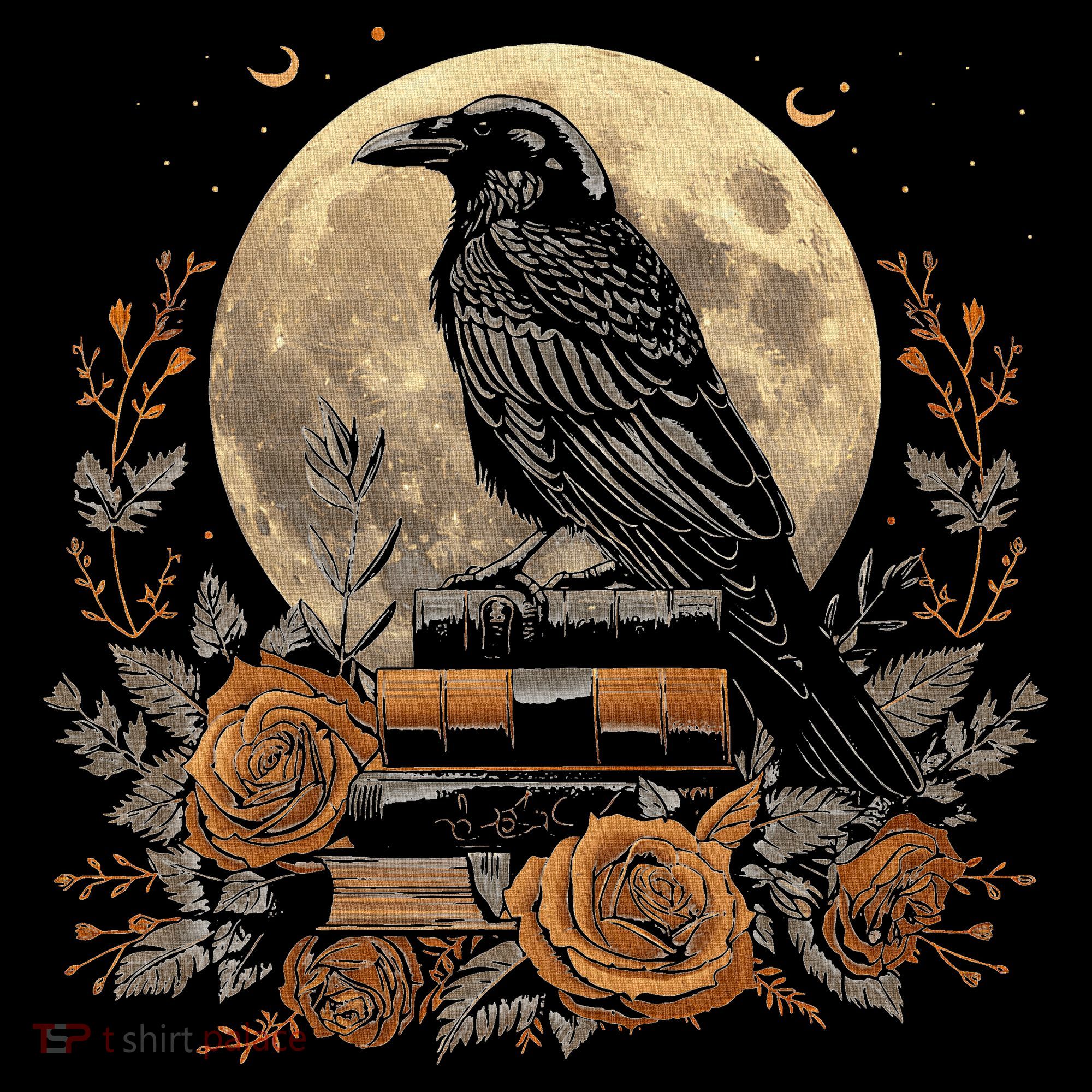 Raven Reading Book Occult Crow Tank Top