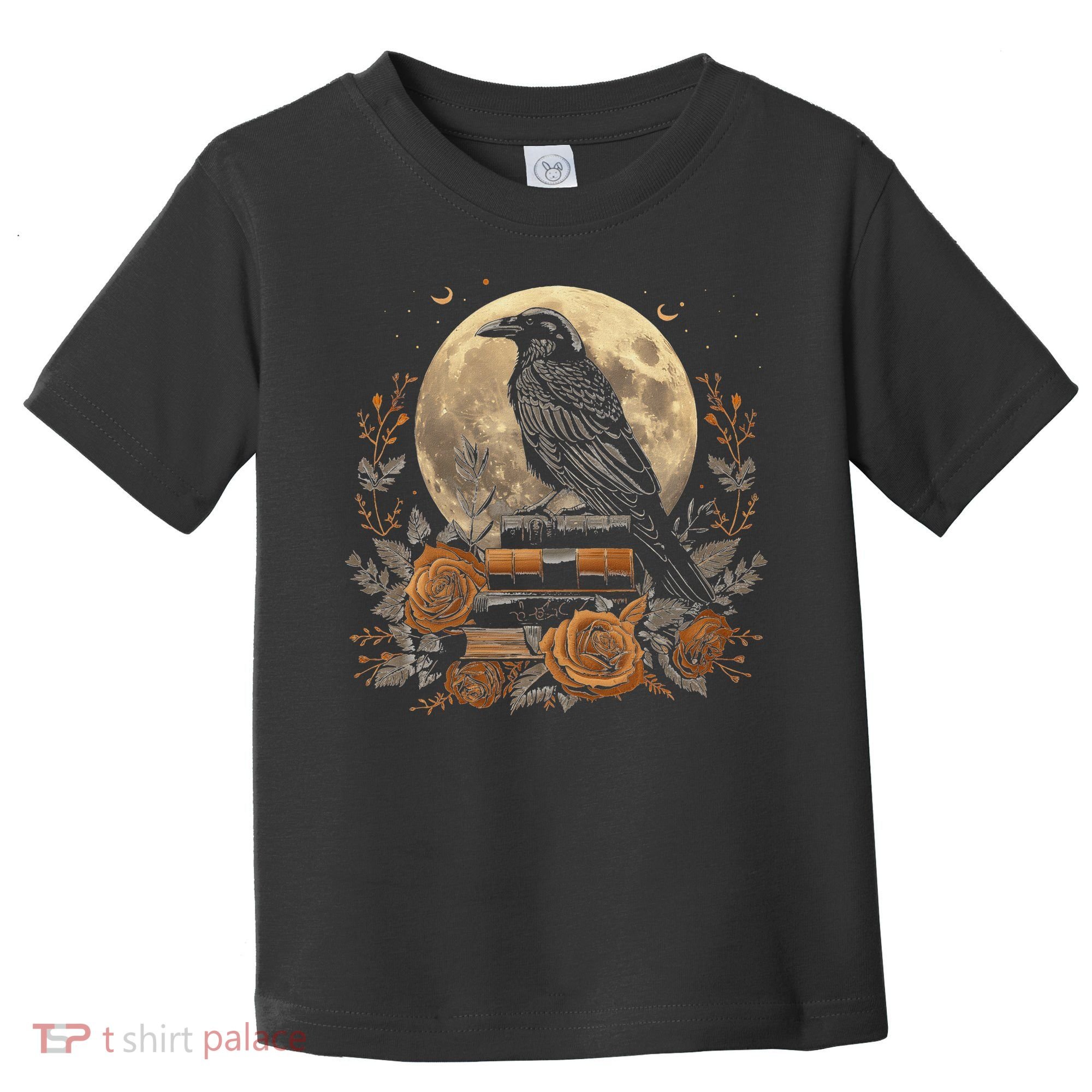 Raven Reading Book Occult Crow Toddler T-Shirt
