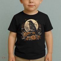 Raven Reading Book Occult Crow Toddler T-Shirt thumb 2