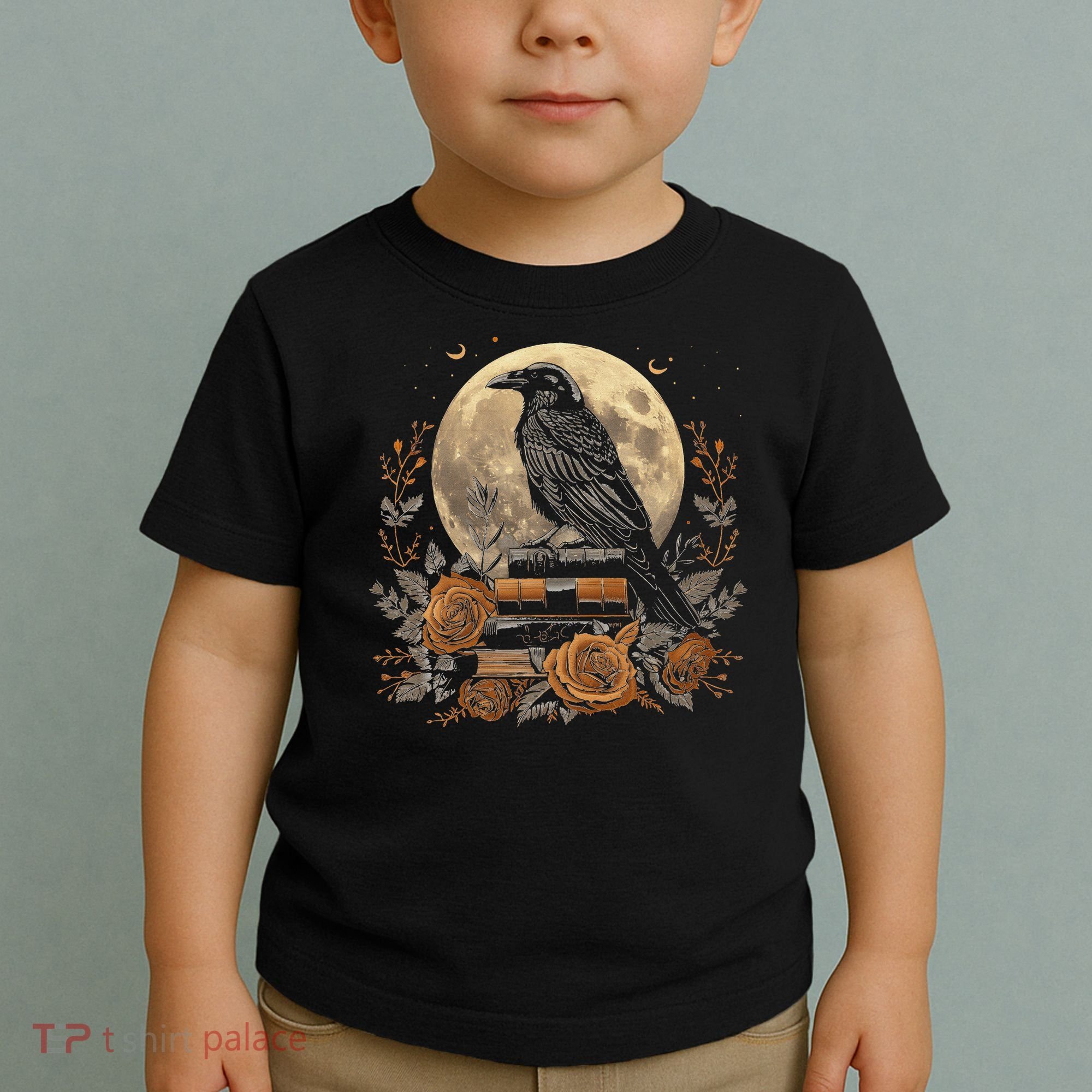 Raven Reading Book Occult Crow Toddler T-Shirt