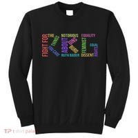 Rbg Ruth Bader Ginsburg Political Feminist Gift Sweatshirt thumb 0
