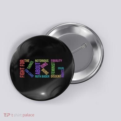 Rbg Ruth Bader Ginsburg Political Feminist Gift Button