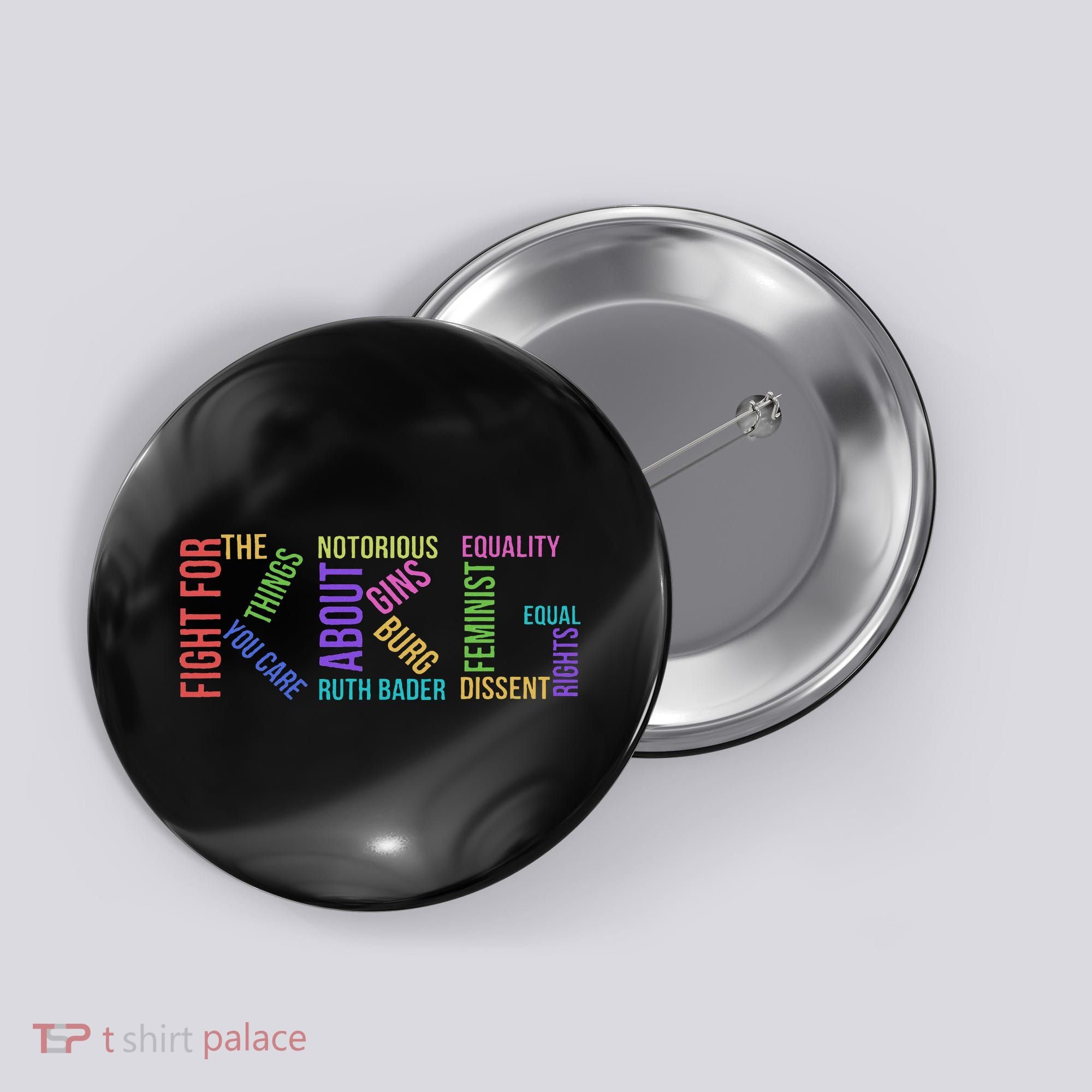 Rbg Ruth Bader Ginsburg Political Feminist Gift Button