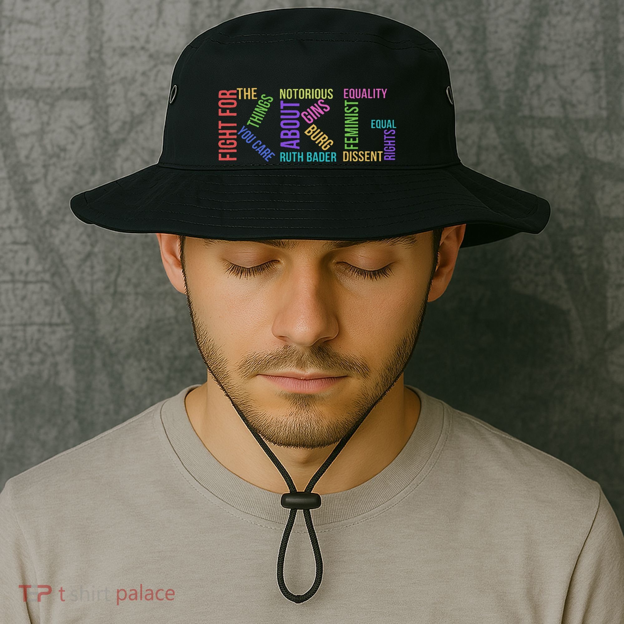 Rbg Ruth Bader Ginsburg Political Feminist Gift Bucket Hat