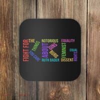 Rbg Ruth Bader Ginsburg Political Feminist Gift Coaster thumb 0
