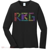 Rbg Ruth Bader Ginsburg Political Feminist Gift Women's Long Sleeve Shirt thumb 0