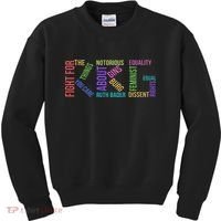 Rbg Ruth Bader Ginsburg Political Feminist Gift Kids Sweatshirt thumb 0