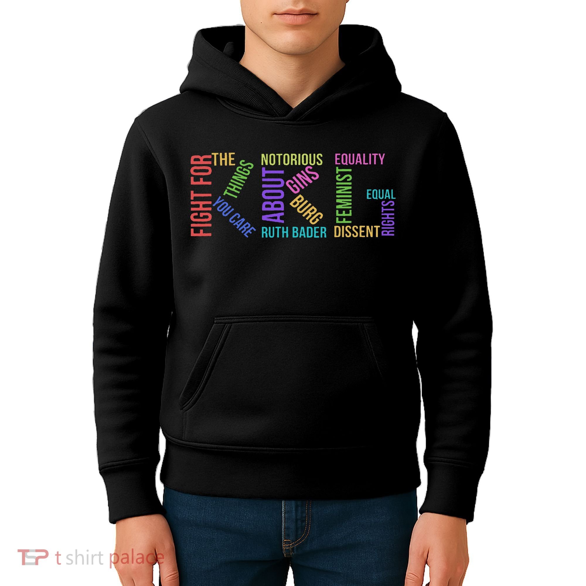 Rbg Ruth Bader Ginsburg Political Feminist Gift Kids Hoodie