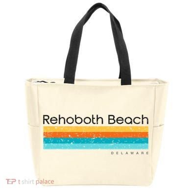 Retro Rehoboth Beach Delaware De Tote Bag