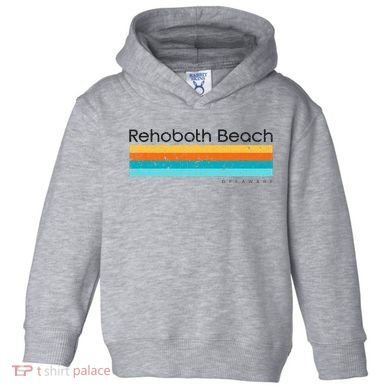 Retro Rehoboth Beach Delaware De Toddler Hoodie