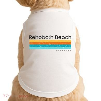Retro Rehoboth Beach Delaware De Doggie Tank