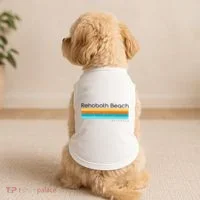 Retro Rehoboth Beach Delaware De Doggie Tank thumb 2