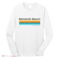 Retro Rehoboth Beach Delaware De Long Sleeve Shirt thumb 0
