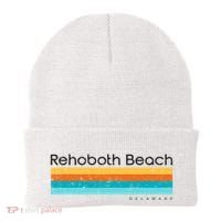 Retro Rehoboth Beach Delaware De Beanie thumb 0