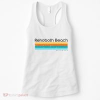 Retro Rehoboth Beach Delaware De Women's Tank Top thumb 0