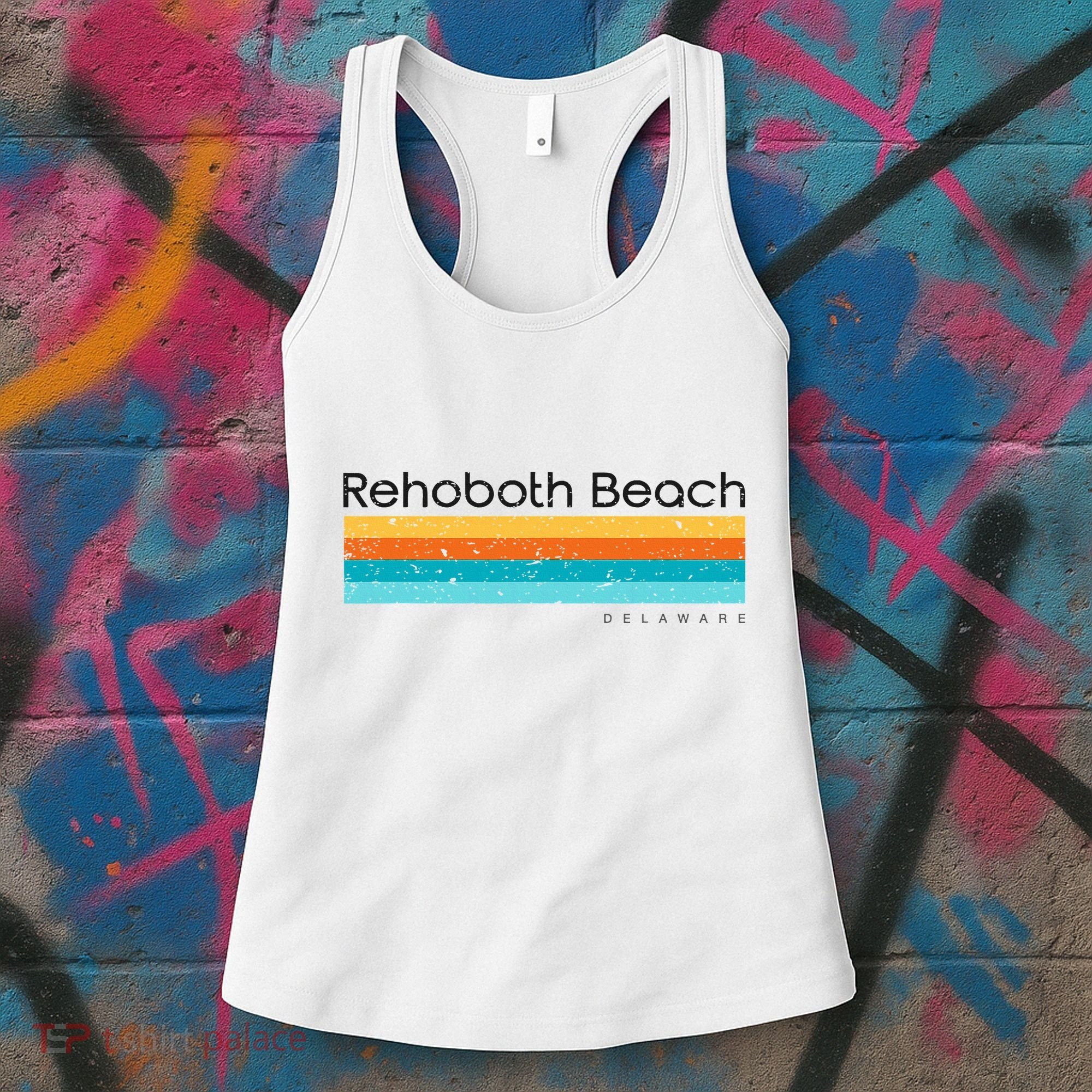 Retro Rehoboth Beach Delaware De Women's Tank Top