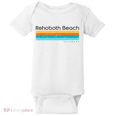 Retro Rehoboth Beach Delaware De Baby Bodysuit