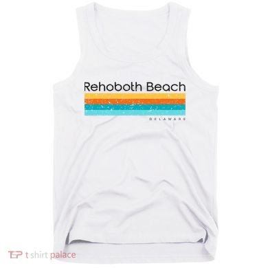 Retro Rehoboth Beach Delaware De Tank Top