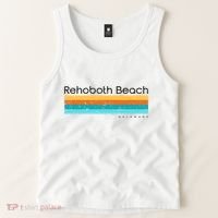 Retro Rehoboth Beach Delaware De Tank Top thumb 2