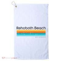 Retro Rehoboth Beach Delaware De Golf Towel thumb 0