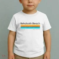 Retro Rehoboth Beach Delaware De Toddler T-Shirt thumb 2