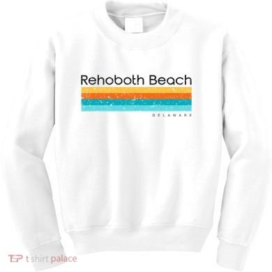 Retro Rehoboth Beach Delaware De Kids Sweatshirt