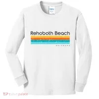 Retro Rehoboth Beach Delaware De Kids Long Sleeve Shirt thumb 0