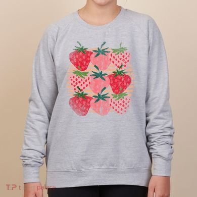 Retro Red Berry Fruit Cottagecore Strawberry Women's Sweatshirt