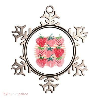 Retro Red Berry Fruit Cottagecore Strawberry Ornament
