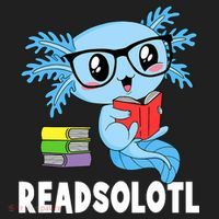 Readsolotl Read Book Funny Kawaii Blue Axolotl Reading Books Women's Sweatshirt thumb 2