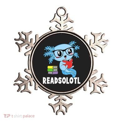 Readsolotl Read Book Funny Kawaii Blue Axolotl Reading Books Ornament