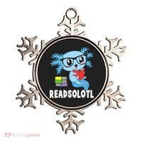 Readsolotl Read Book Funny Kawaii Blue Axolotl Reading Books Ornament thumb 0