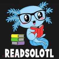 Readsolotl Read Book Funny Kawaii Blue Axolotl Reading Books Women's Tank Top thumb 5