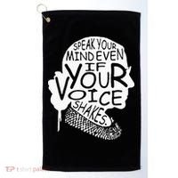 RBG Ruth Bader Ginsburg Feminist Political Gift Golf Towel thumb 0