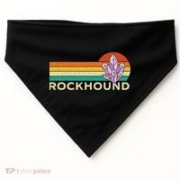 Rockhound Rock Collector Geode Hunter Geology USA-Made Doggie Bandana thumb 0