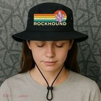Rockhound Rock Collector Geode Hunter Geology Bucket Hat thumb 3