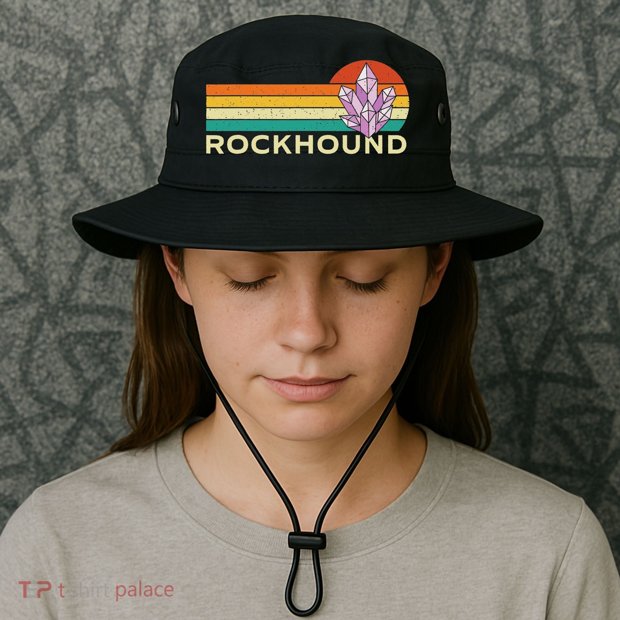 Rockhound Rock Collector Geode Hunter Geology Bucket Hat