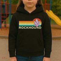 Rockhound Rock Collector Geode Hunter Geology Kids Hoodie thumb 3