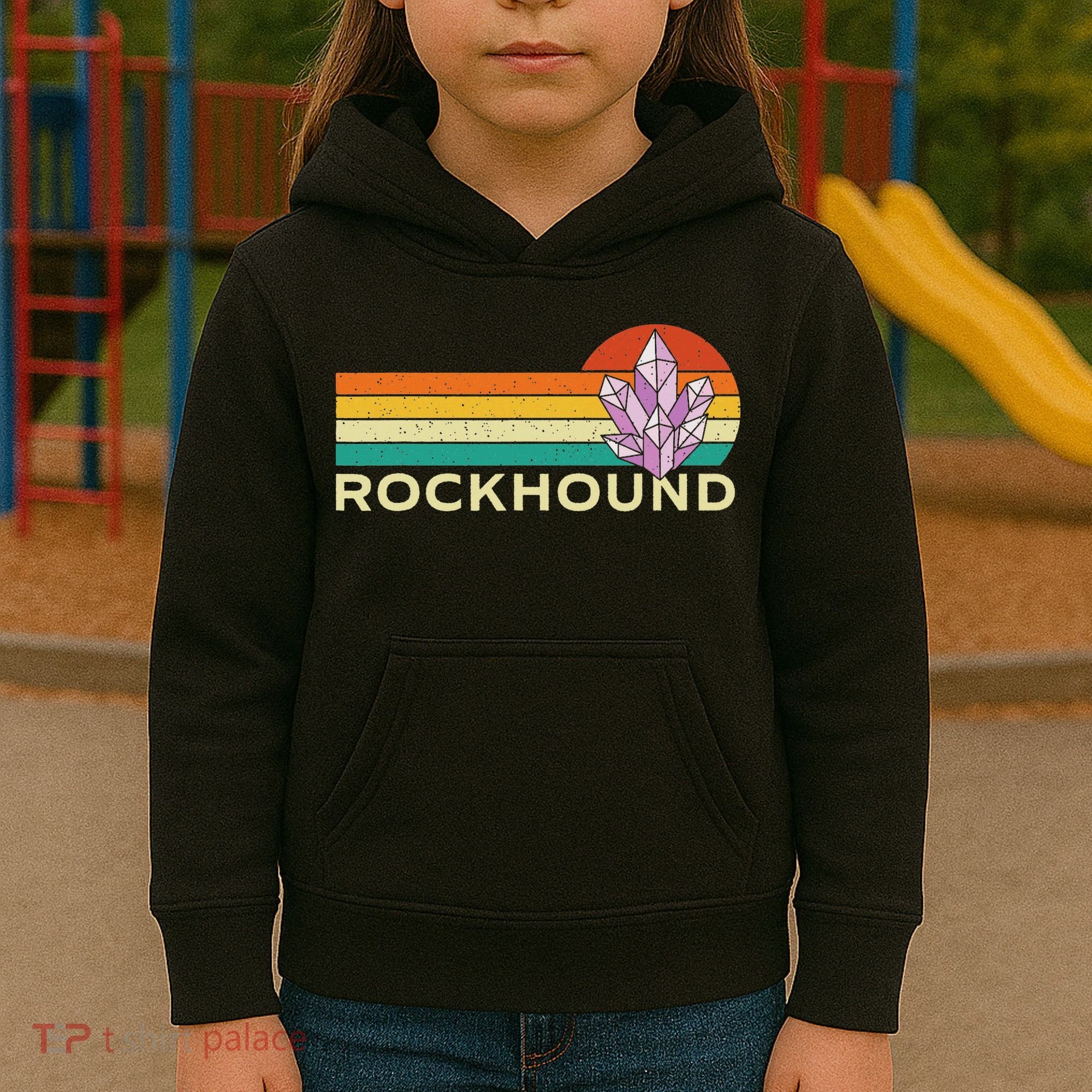 Rockhound Rock Collector Geode Hunter Geology Kids Hoodie