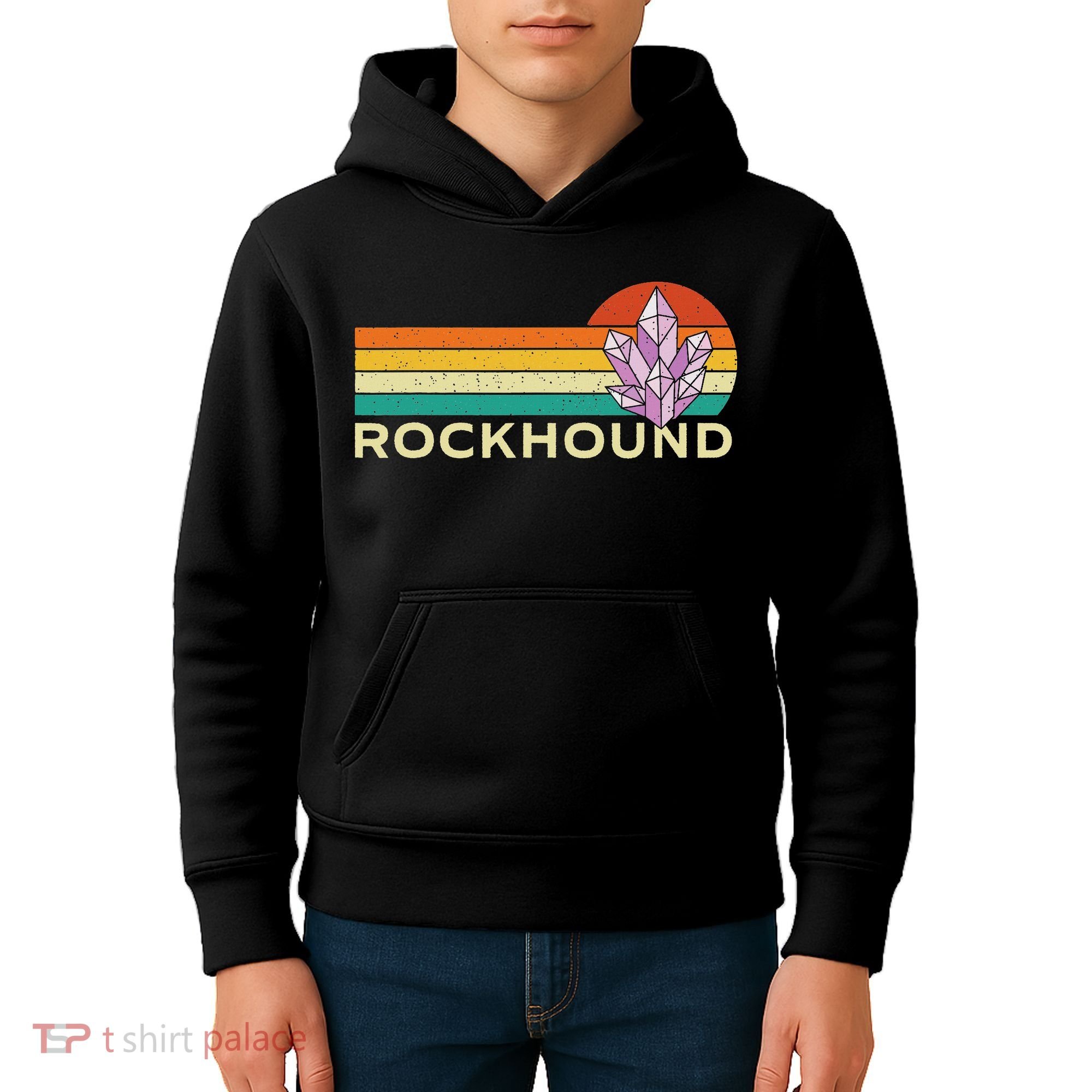 Rockhound Rock Collector Geode Hunter Geology Kids Hoodie