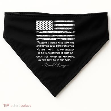 Ronald Reagan Conservative Anti Democrat USA-Made Doggie Bandana