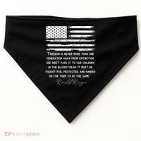 Ronald Reagan Conservative Anti Democrat USA-Made Doggie Bandana thumb 0