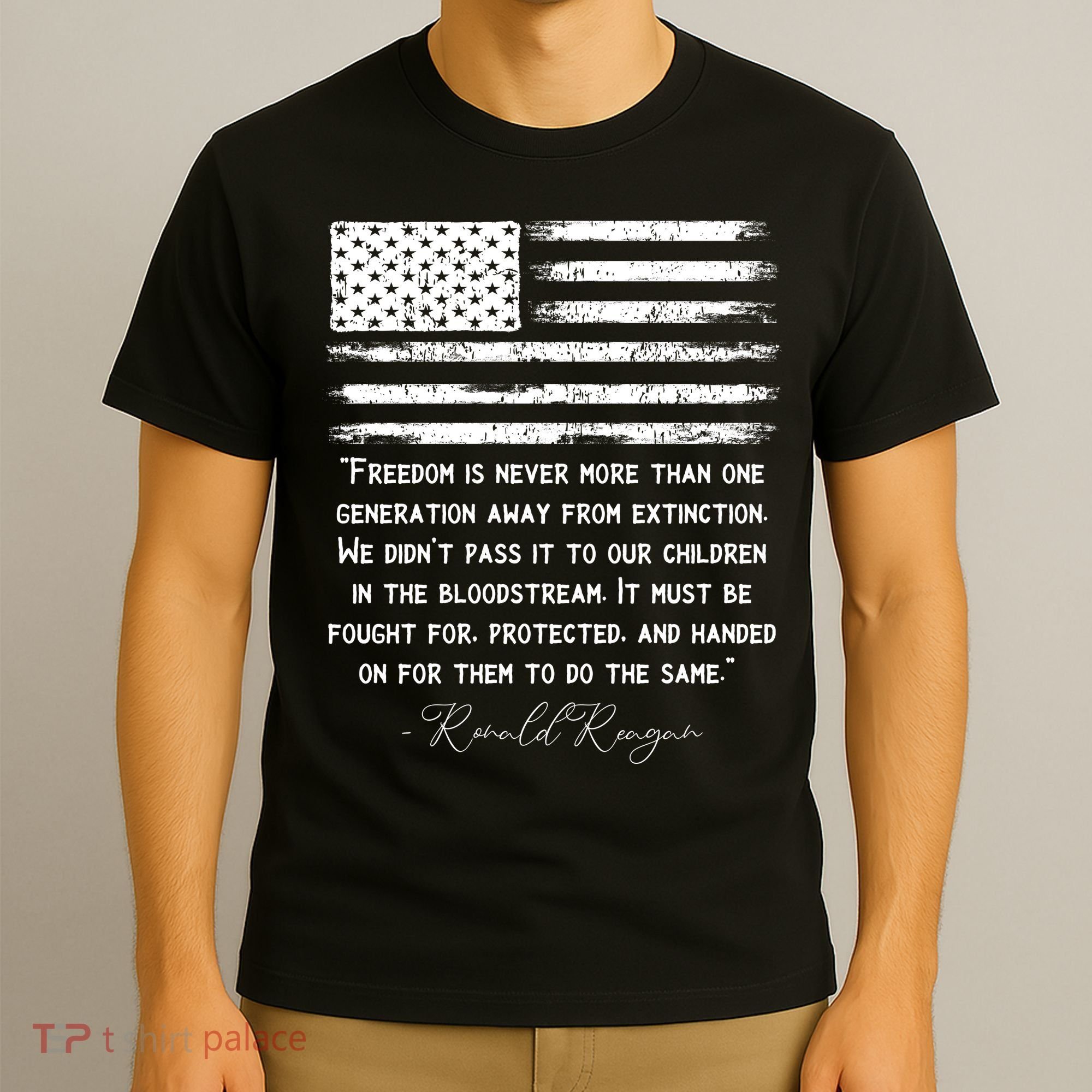 Ronald Reagan Conservative Anti Democrat T-Shirt