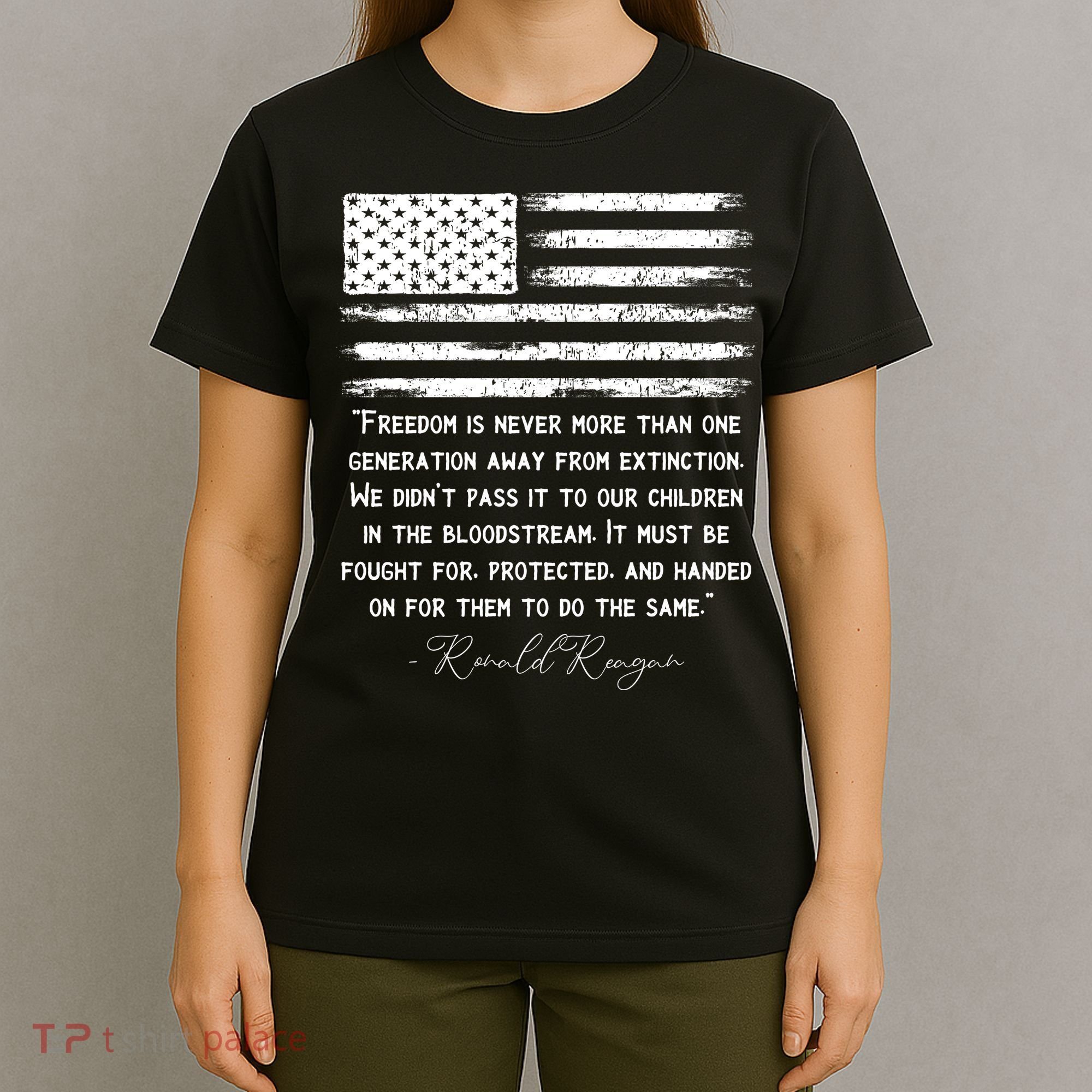 Ronald Reagan Conservative Anti Democrat T-Shirt
