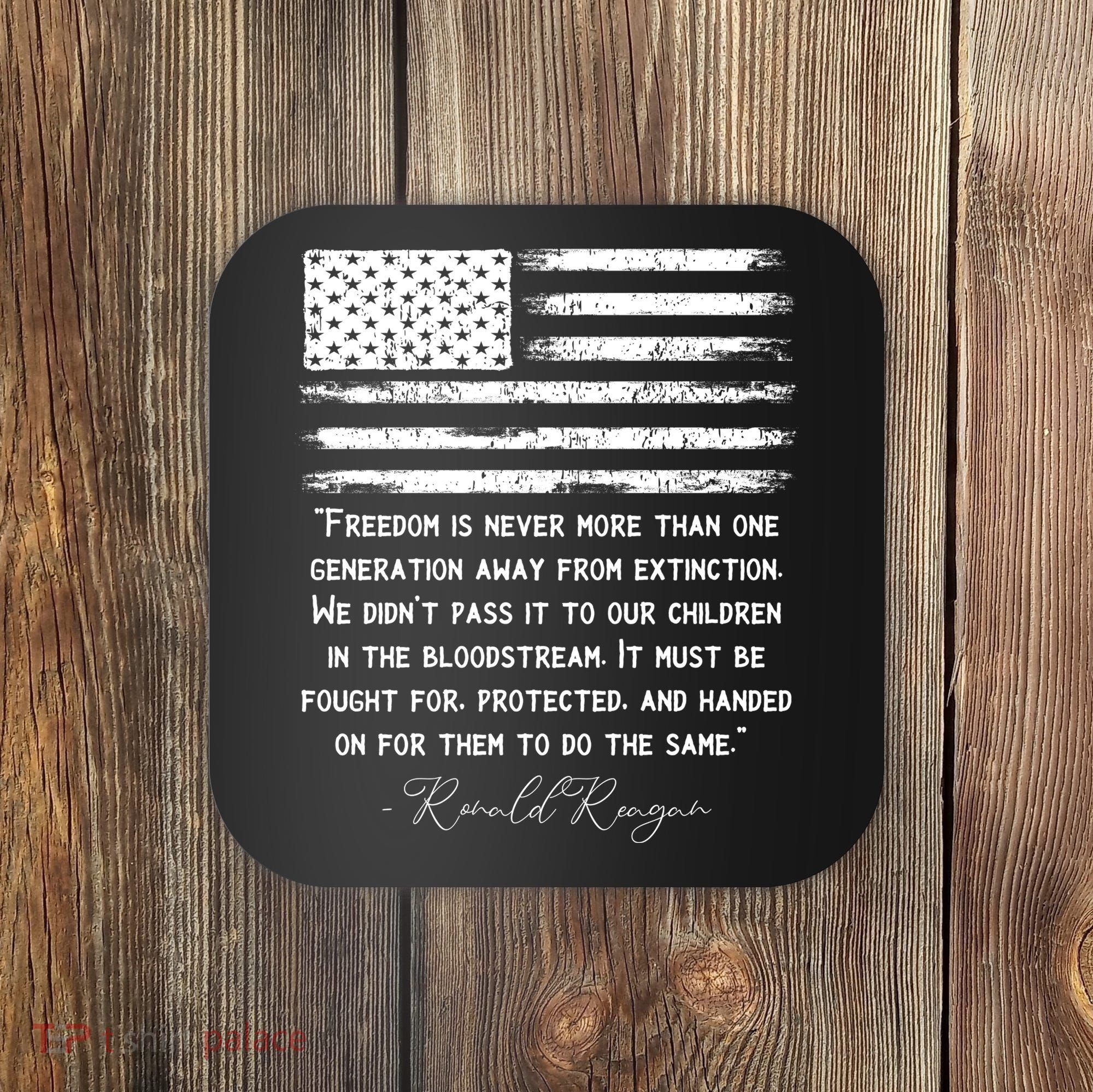 Ronald Reagan Conservative Anti Democrat Coaster